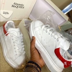 Alexander McQueen, Red/White Oversized Sneaker
